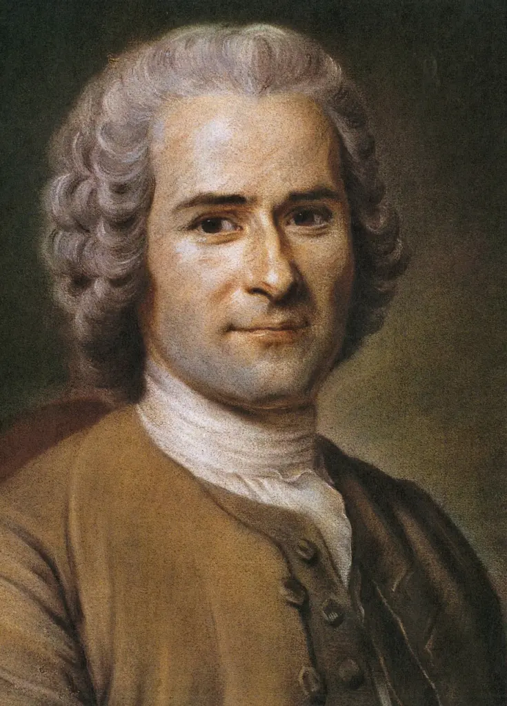 Porträtgemälde des Philosophen Jean-Jacques Rousseau